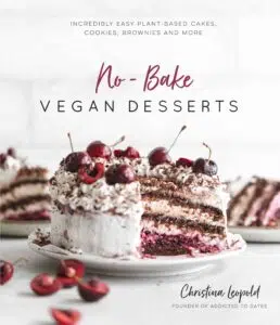 No bake vegan desserts by Christina Leopold Addictedtodates.com