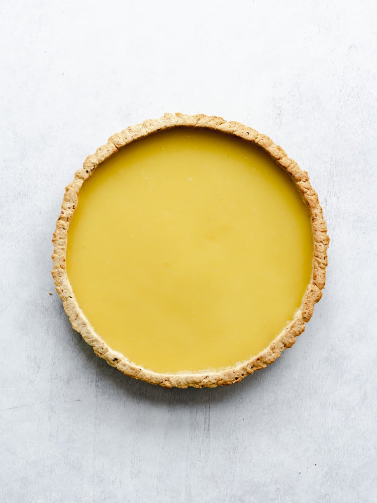 vegan pineapple coconut tart