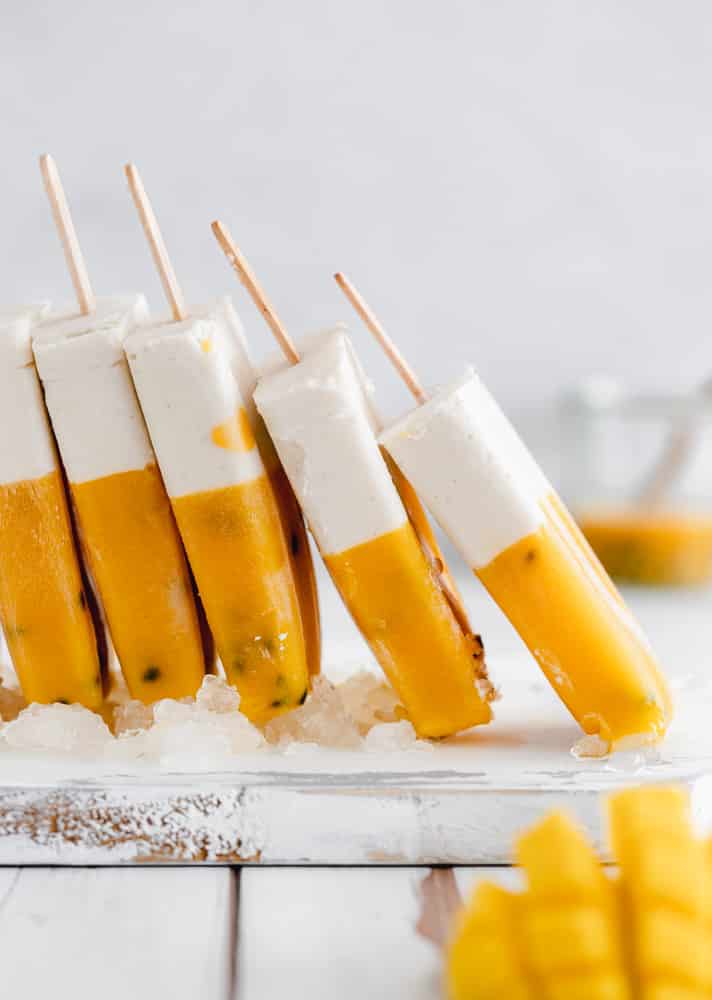 vegan mango coconut ice creams