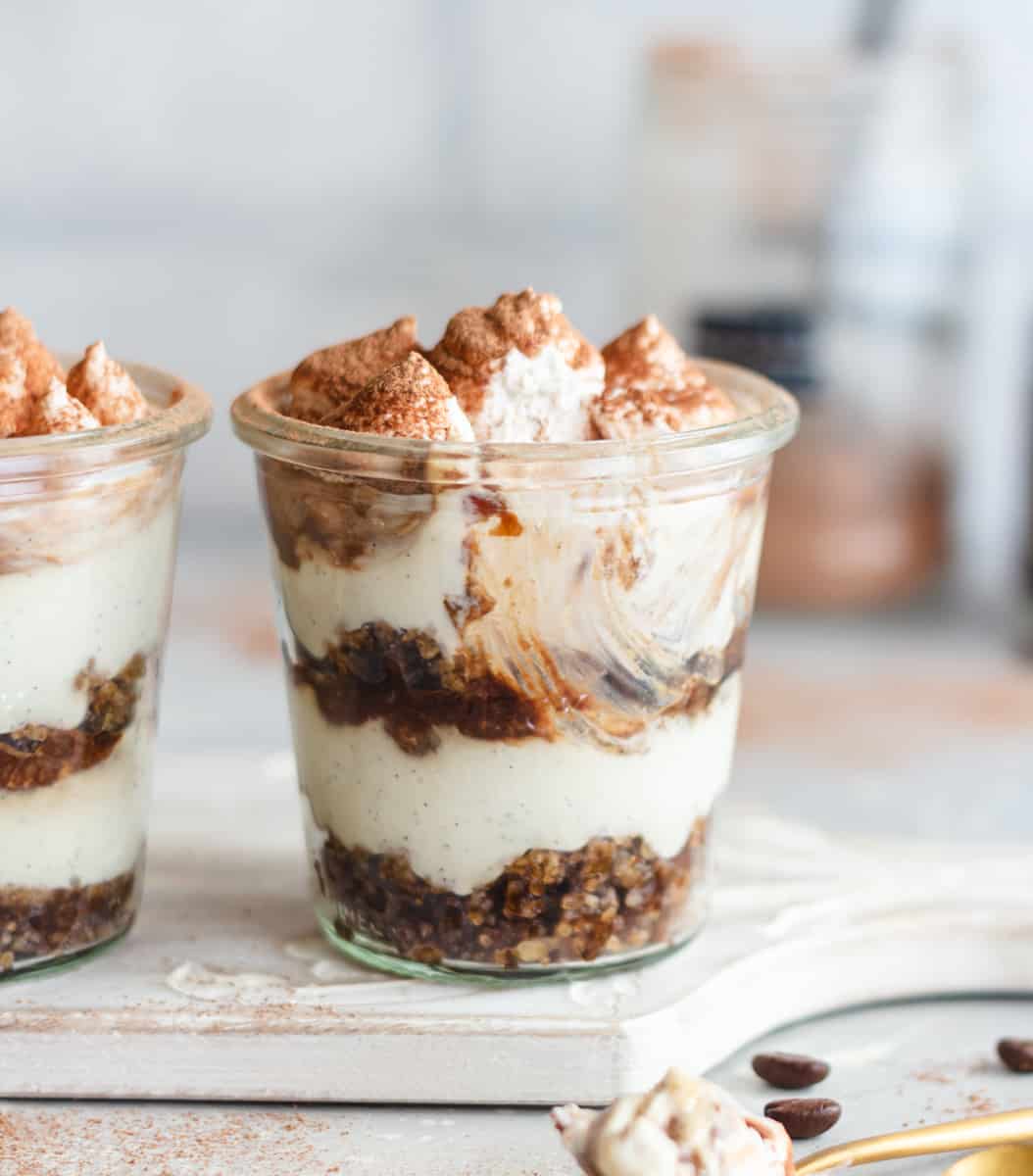 tiramisu in a jar.
