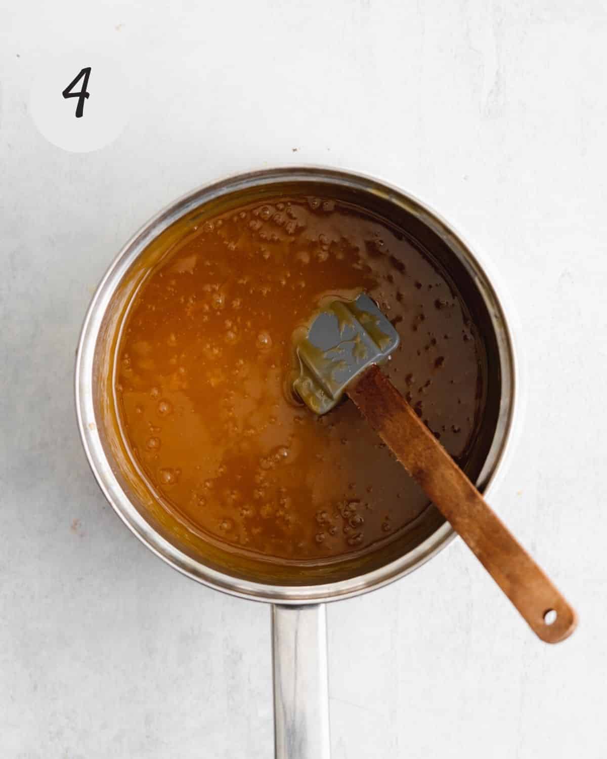 smooth homemade caramel sauce.