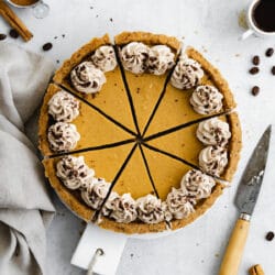 vegan pumpkin pie.