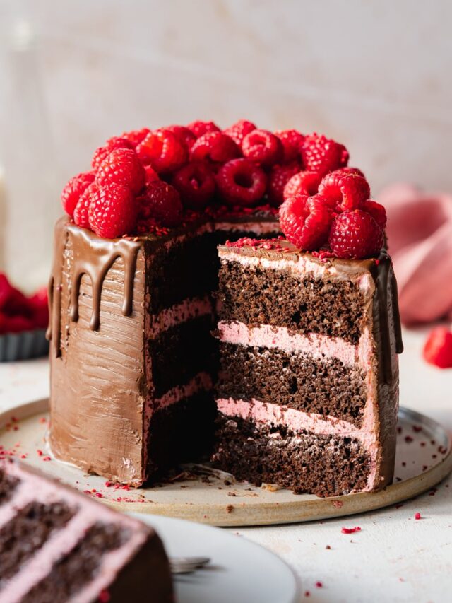 Vegan Raspberry Chocolate Cake Addicted to Dates