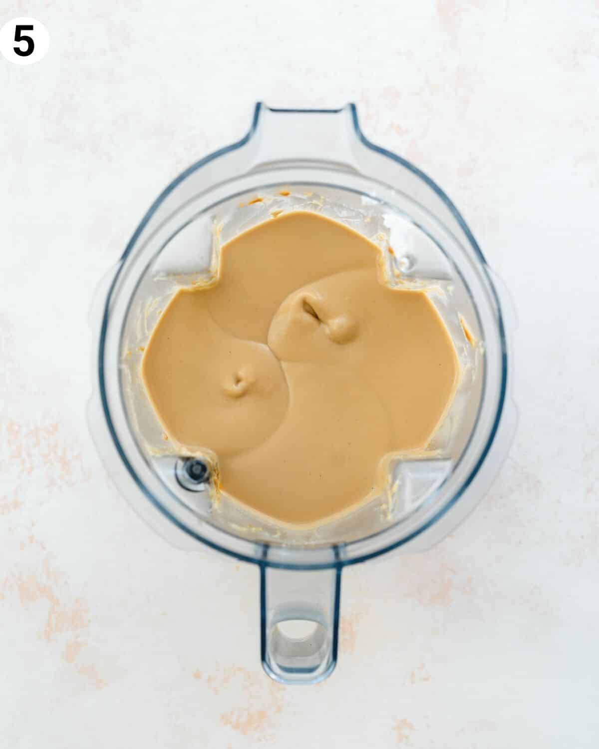 biscoff cheesecake filling blended in a vitamix.
