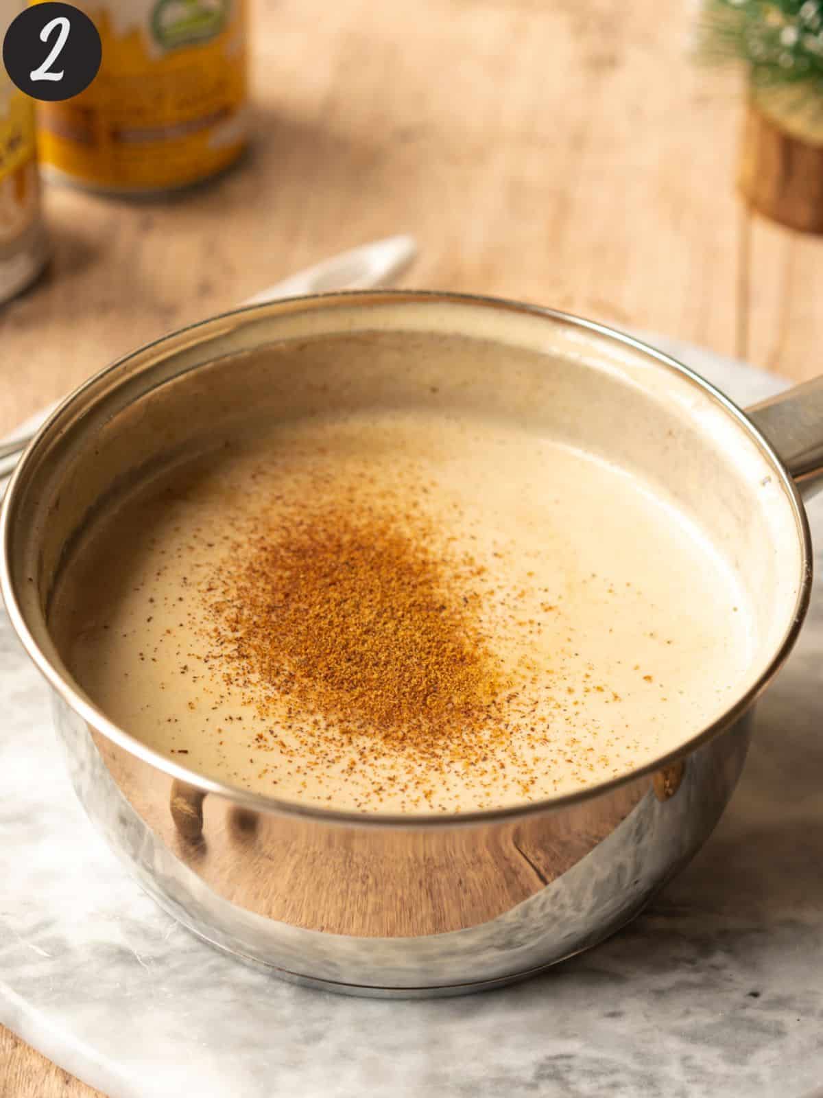Easy Vegan Eggnog (Oat Nog) - Addicted to Dates