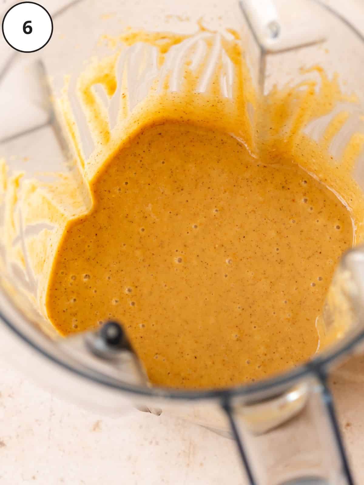 smooth hazelnut butter in a blender jug.