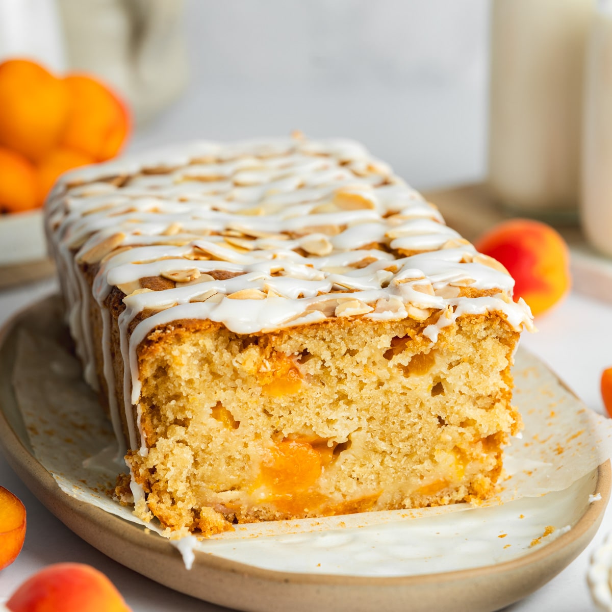 Easy Vegan Apricot Almond Cake
