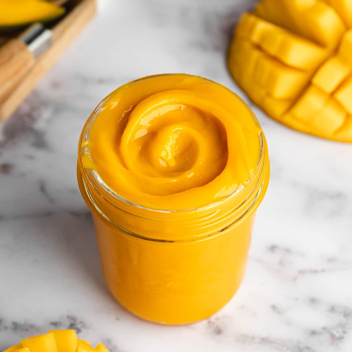 Easy Vegan Mango Curd