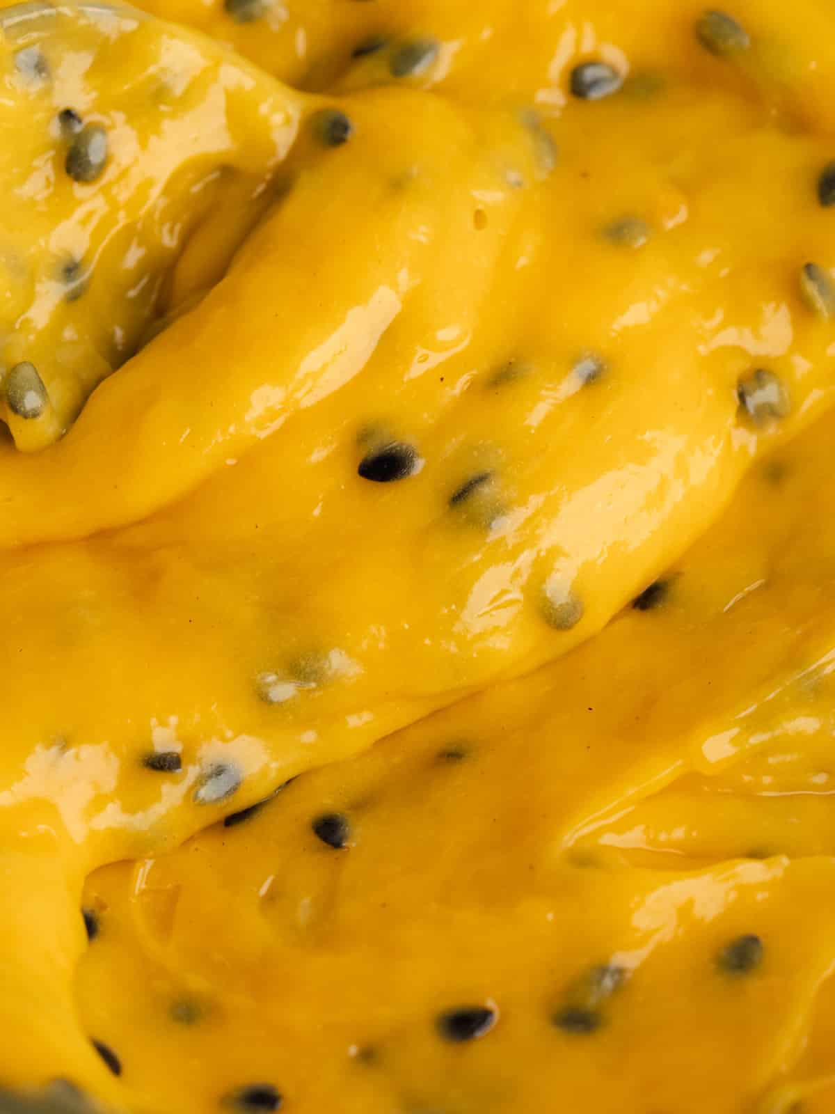 passion fruit curd with the seeds left in.
