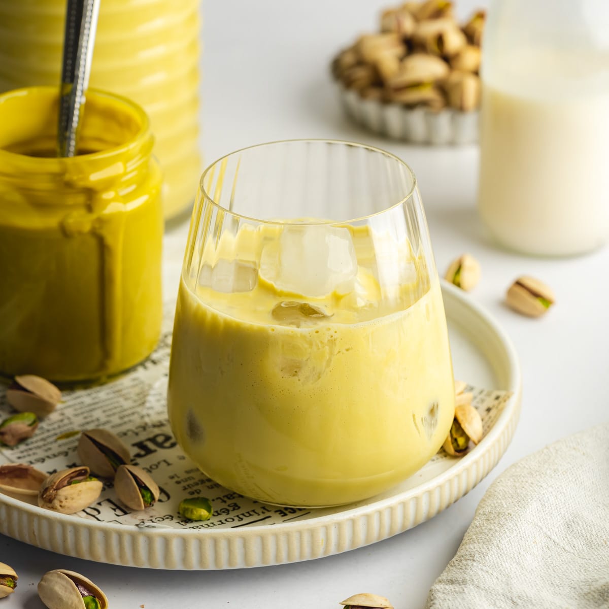 Homemade Pistachio Cream Liqueur (Dairy-Free)