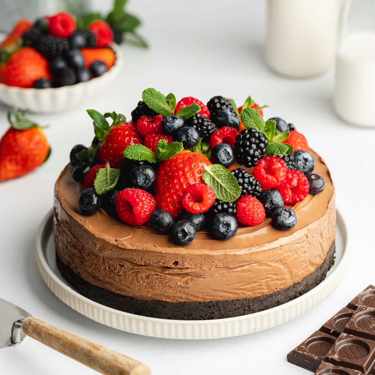 Vegan Chocolate Mousse Cake