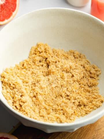 sugar with grapefruit zest rubbed into it.