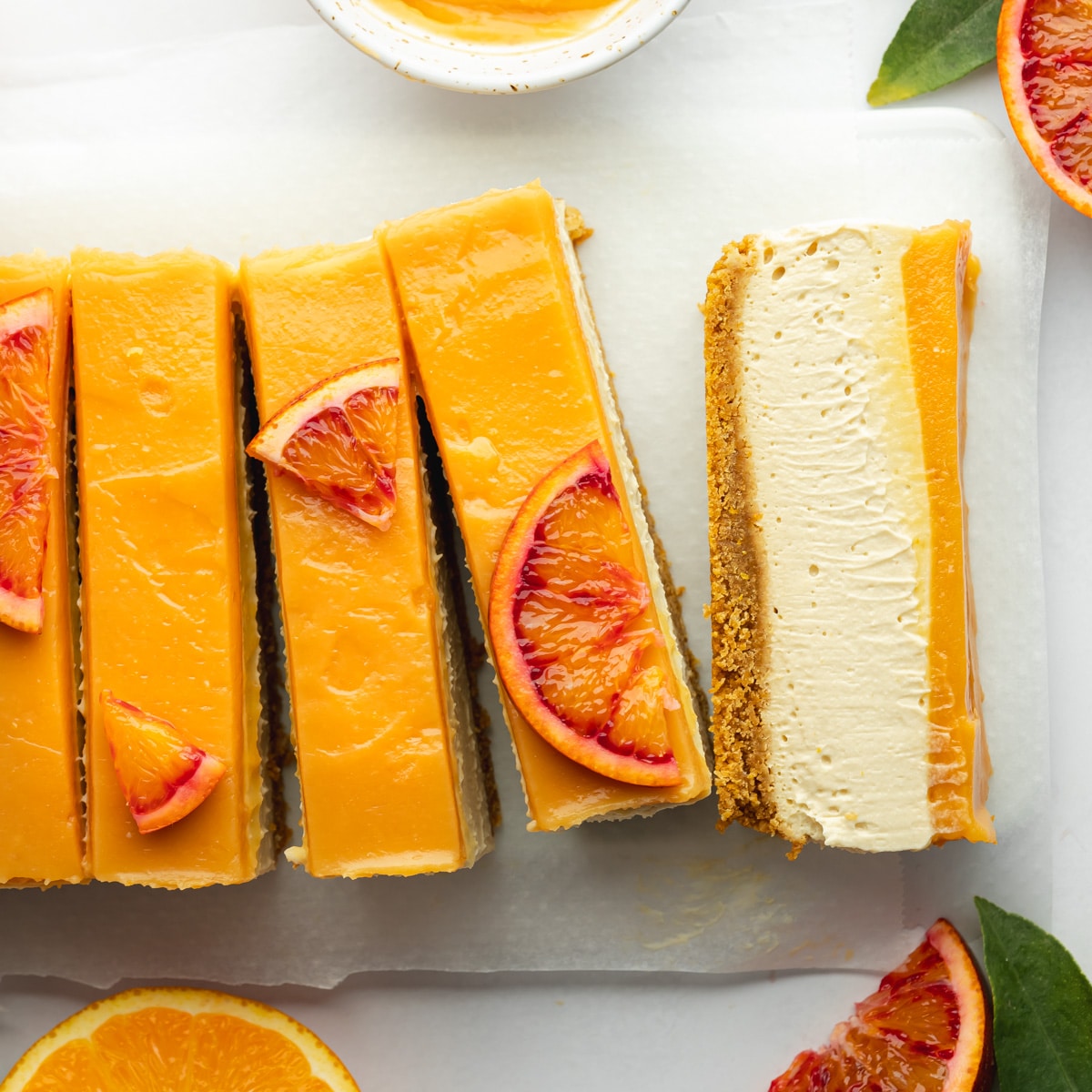 Easy Vegan No Bake Orange Cheesecake