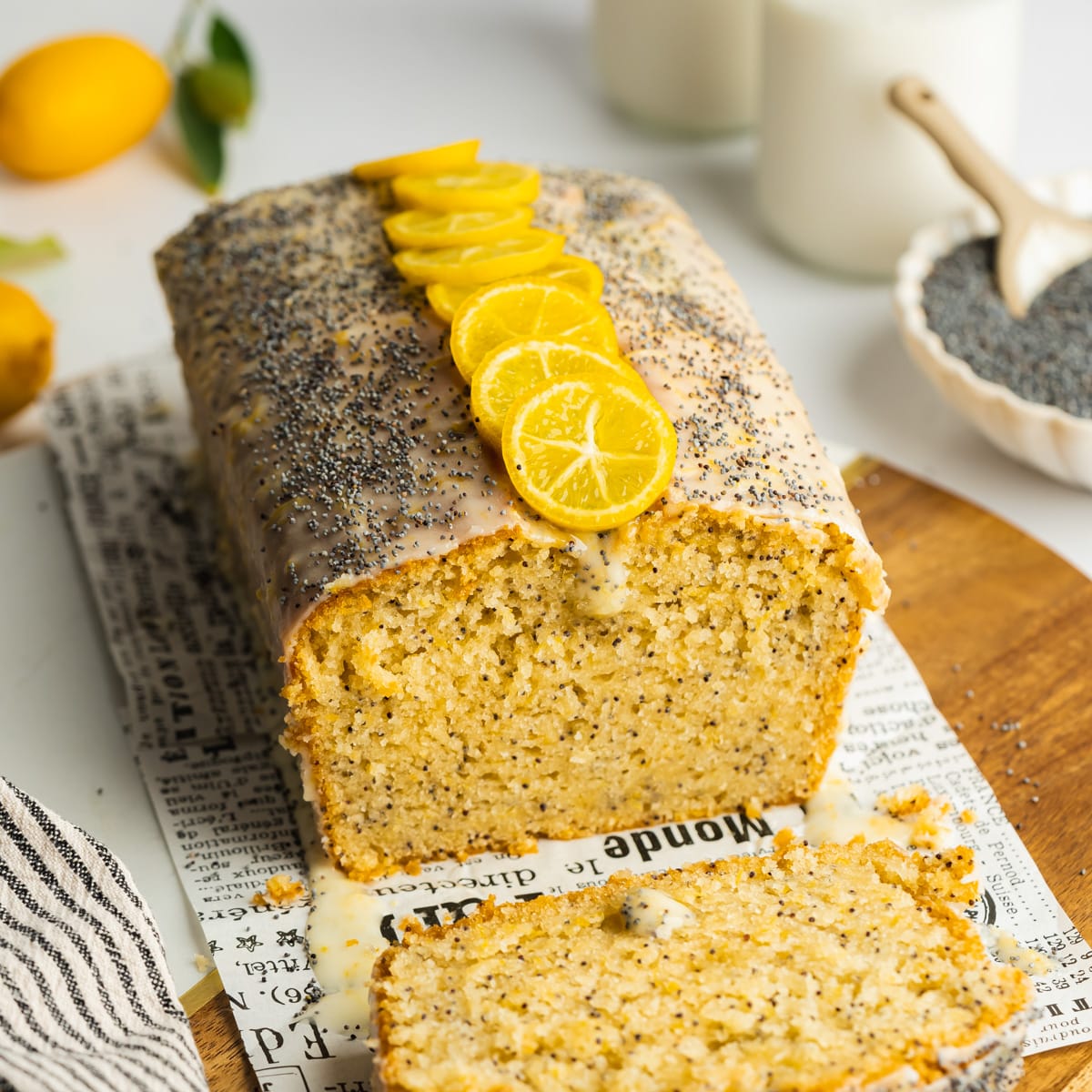 Vegan Lemon Poppy Seed Cake