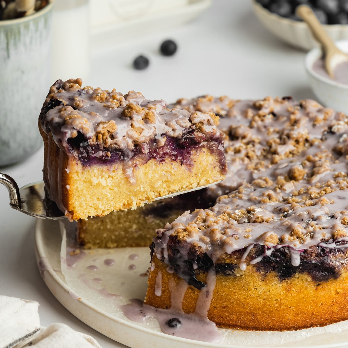 Vegan Blueberry Crumb Cake